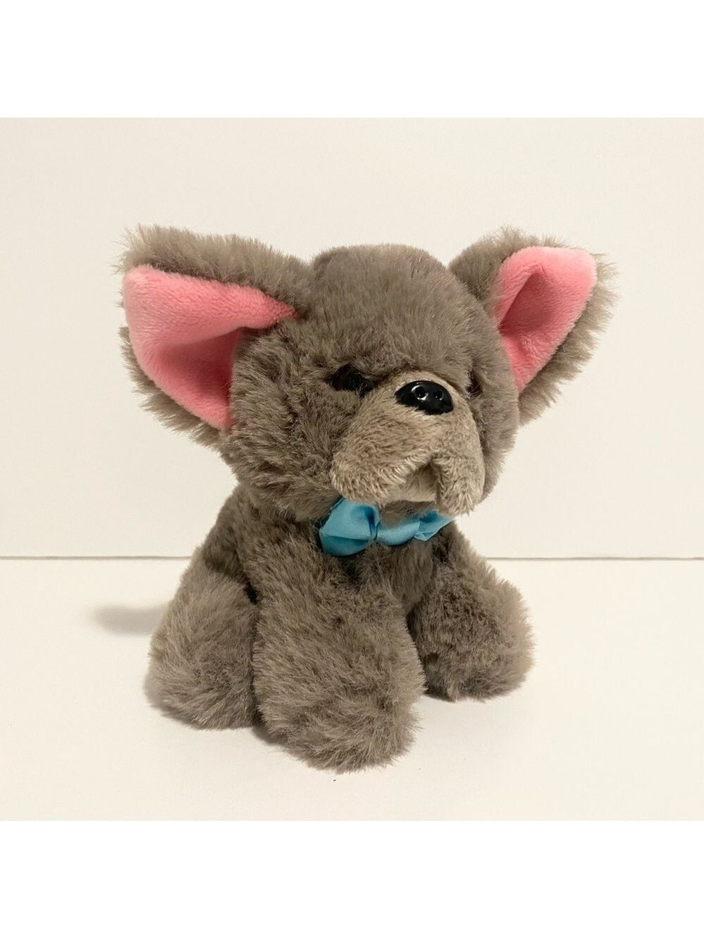 My Life As Plush Puppy Dog 18” Doll Accessory Stuffed Animal Gray Blue Collar 5”
